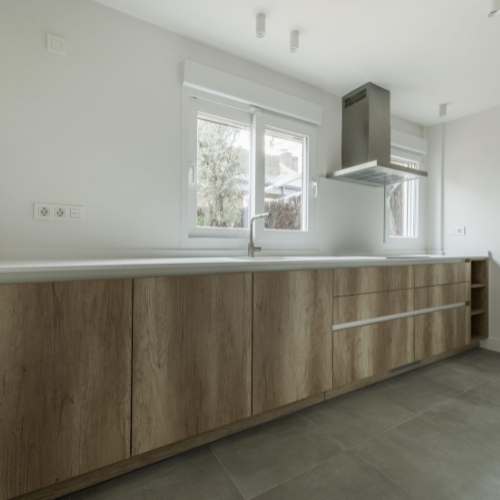 Wood-Drenched Kitchen